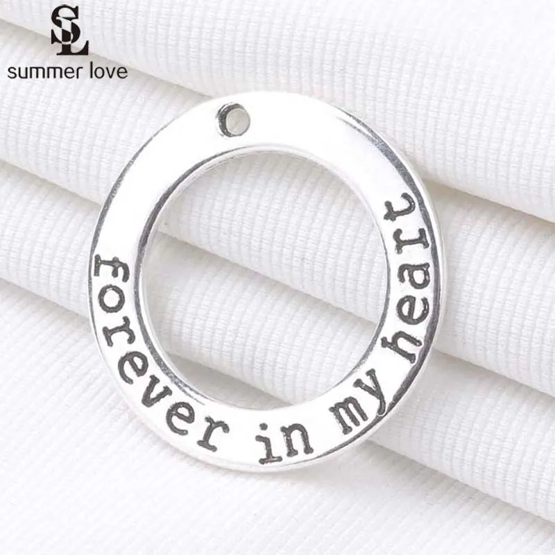 10 шт. 28 мм винтажные бриллианты вечно в моем сердце Очаровательные Круглые