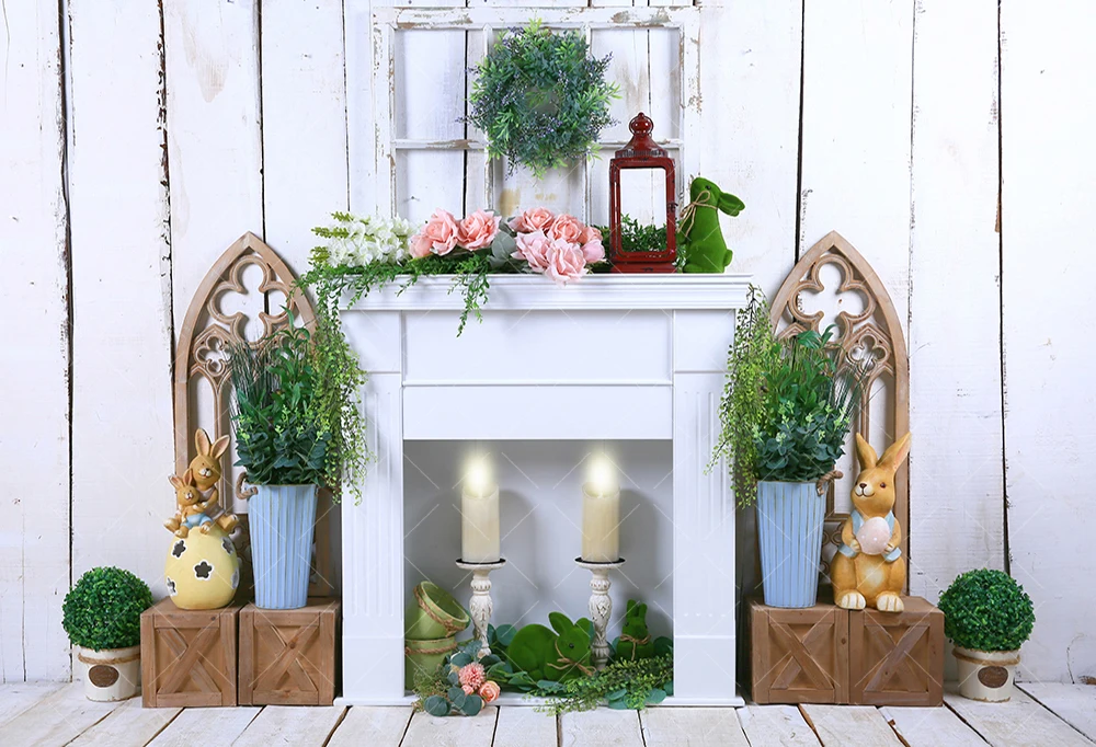 

Easter Spring Photography Backdrops Newborns Baby Child Kids Birthday Cake Smash Bunny Carrot Photo Background Decor Studio Prop
