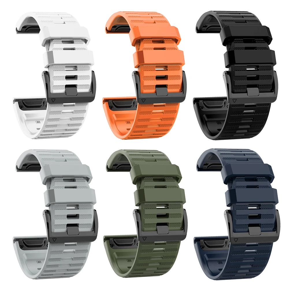 

Спортивный силиконовый ремешок для Garmin Fenix 6X 5X 3 D2 Тактический Bravo 22 26 мм ремешок для наручных часов Garmin Fenix быстросъемный Easyfit