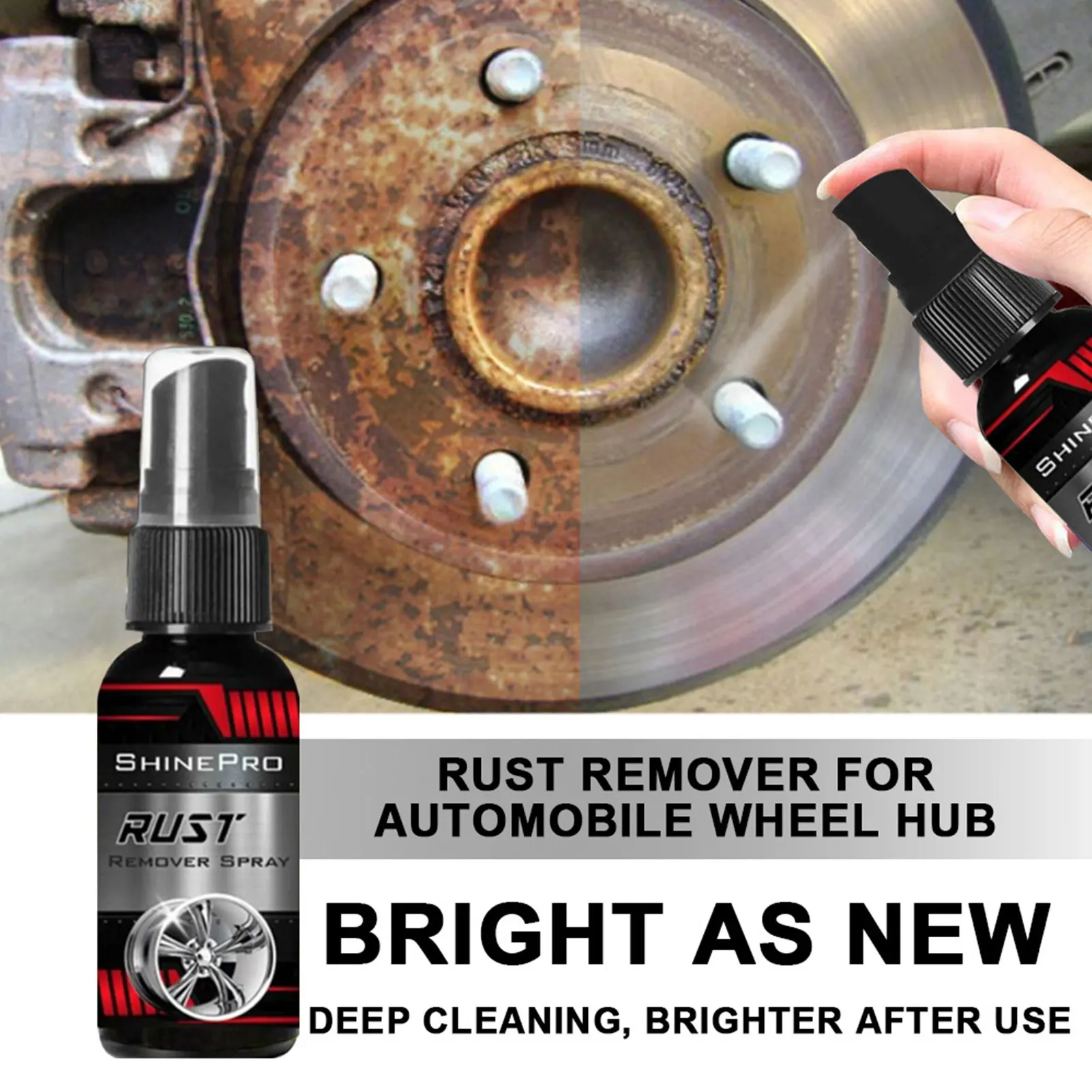 

Rust Remover Spray Car Rust Remover Spray Metal Surface Paint Car Maintenance Iron Powder Cleaning Super Rust Remover 30ml