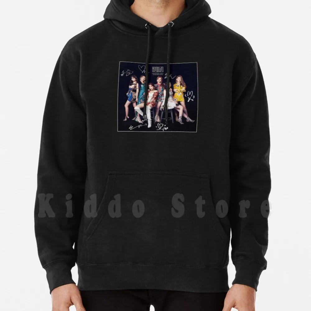 

( G ) I-Dle   )   -( Jp Version ) : Group ( With Printed Autographs ) Design #1 hoodie long sleeve     