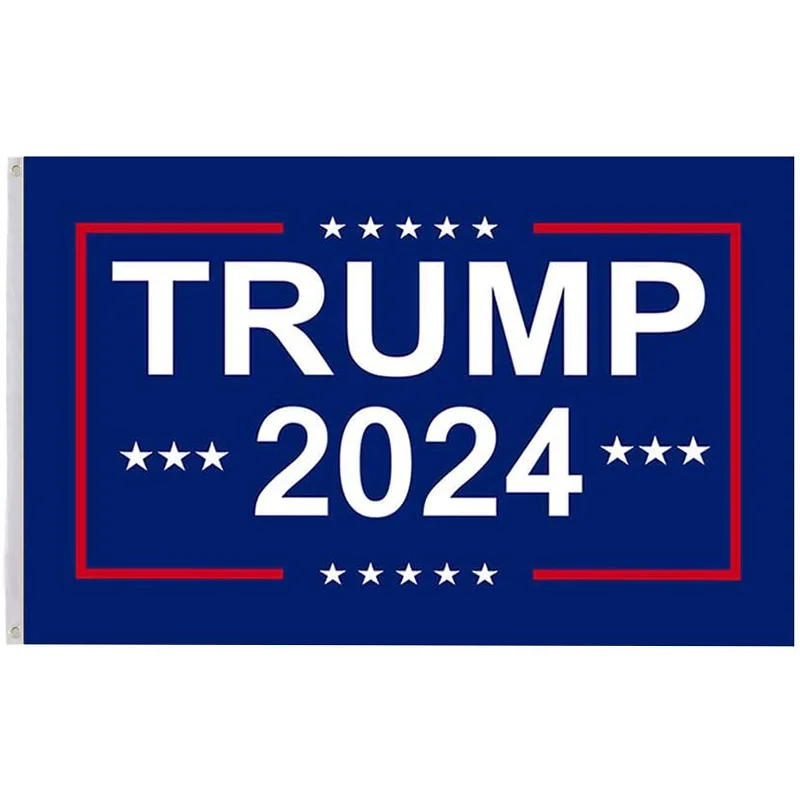 Избранный флаг 2024 Дональда Трампа 90 см x 150 100% полиэстер Трамп баннер для