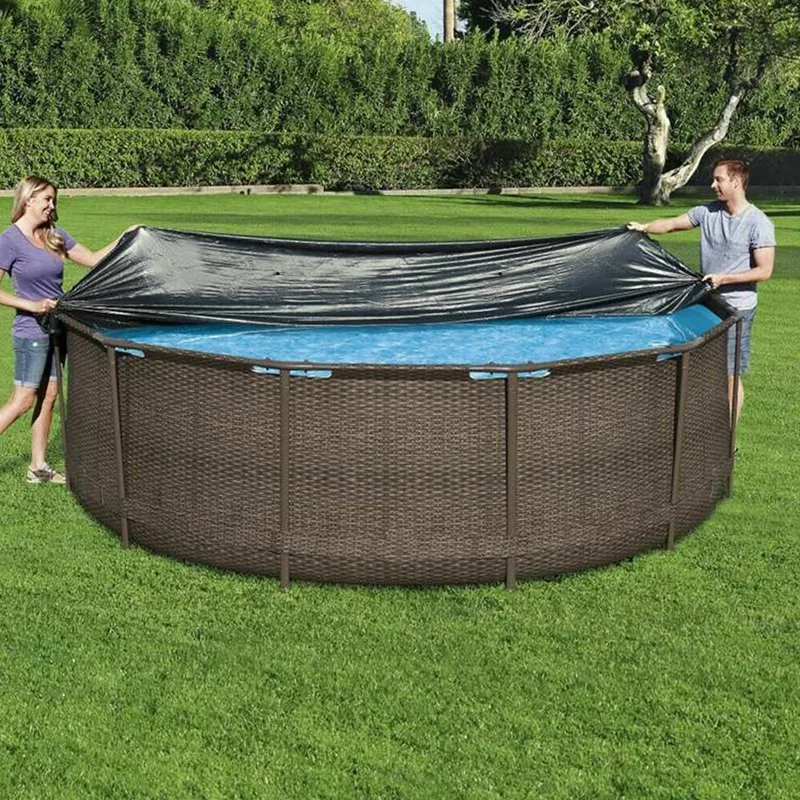 Чехол для бассейна 10 футов 305 см Круглый кронштейн из ПВХ чехол пылезащитный