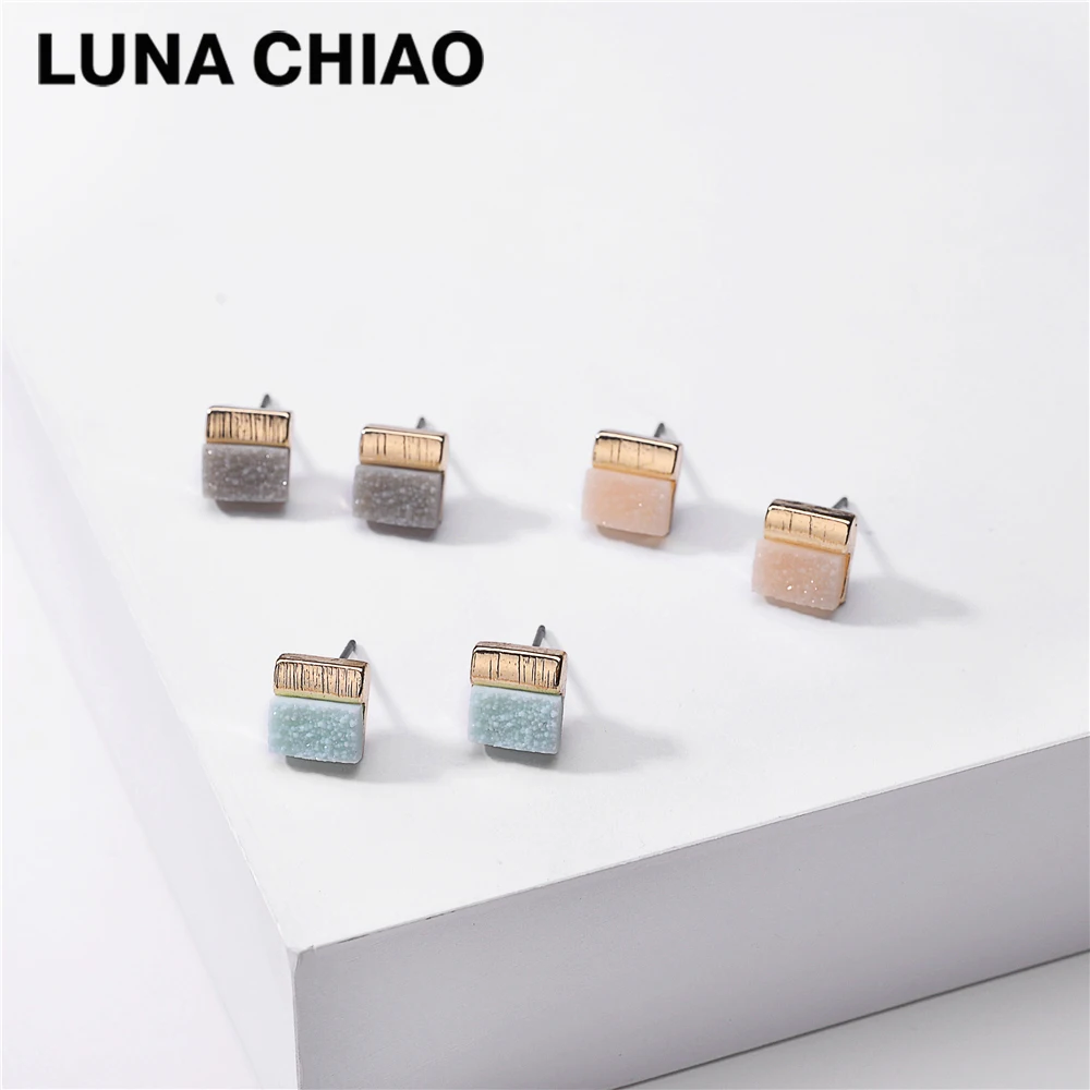 Набор гвоздиков LUNA CHIAO для женщин 6 пар карамельные цвета мини-гвоздики набор