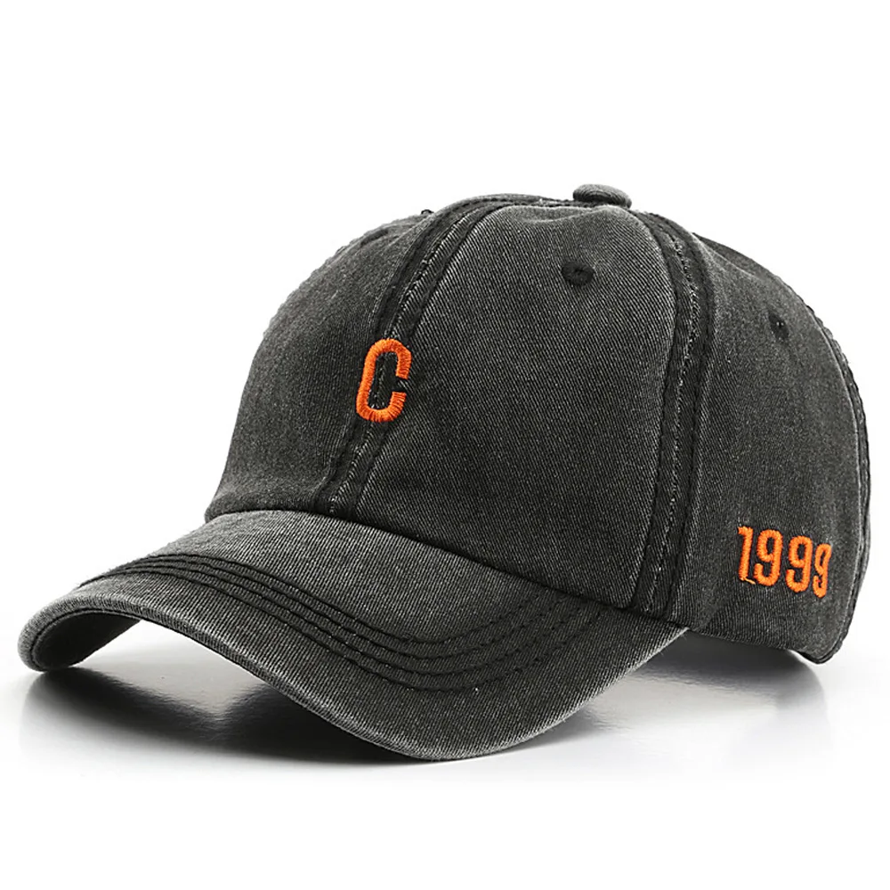 Для Мужчин's неструктурированных мыть Бейсбол Шапки хлопковая шляпа c вышивкой