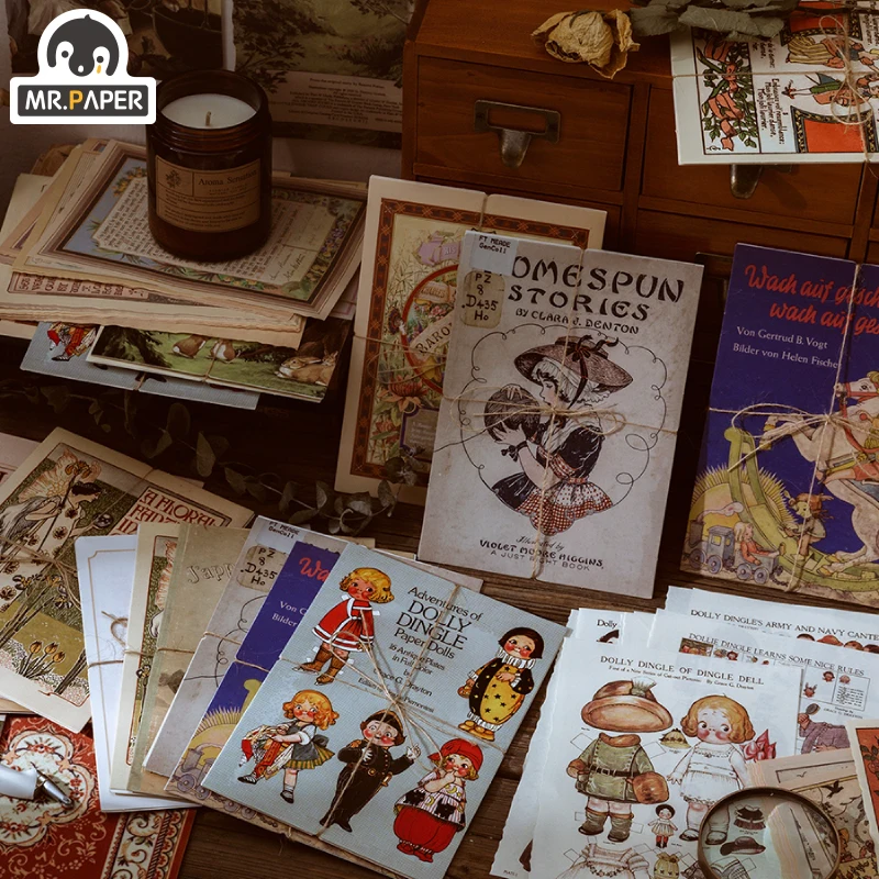 Бумага Mr.paper 10 шт. дизайнов винтажная бумага в античном стиле крафт карта для