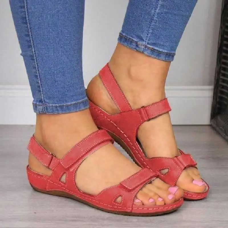 

New Women Summer Simple Sandals Flat Open Toe Non-slip Shoes Woman Casual Platform Ladies Gladiator Office Party Sandals