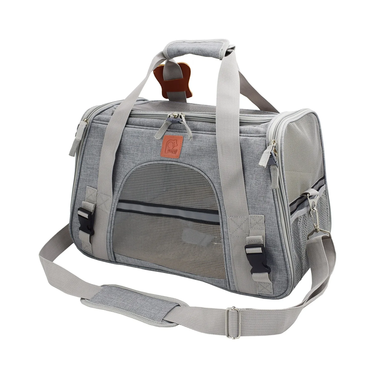 

Foldable Pet Carrier Airline Approved, Outing Portable Travel Cats Bag, Breathable Small Dog Cat Carrier