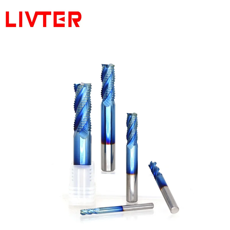 LIVTER 4-флютеро кожи фреза Фрезерный резак с ЧПУ покрытием спираль 'О' Флейта