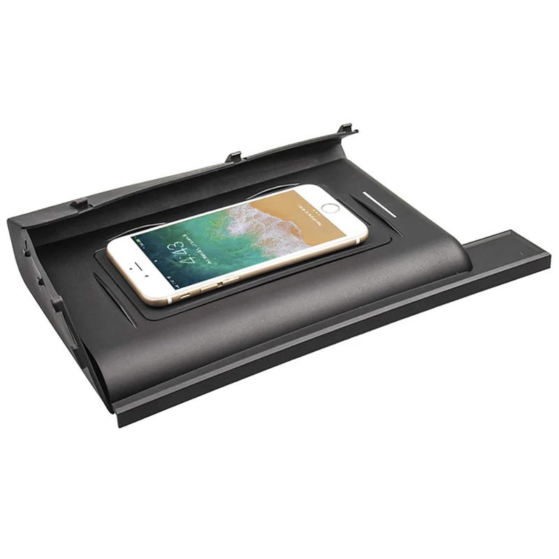 Автомобильный подлокотник коробка Беспроводное зарядное устройство Быстрая