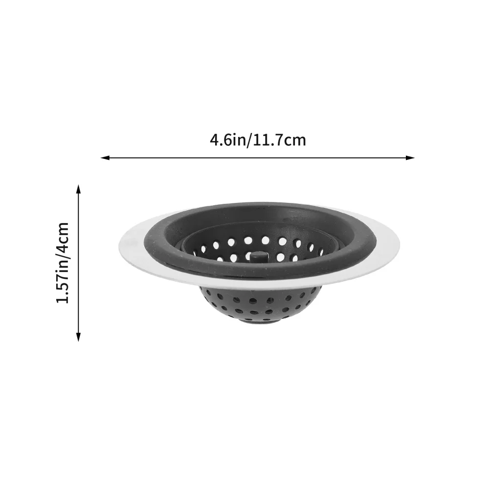 

2pcs Kitchen Sink Strainer Stainless Steel Silicone Sink Filter Screen