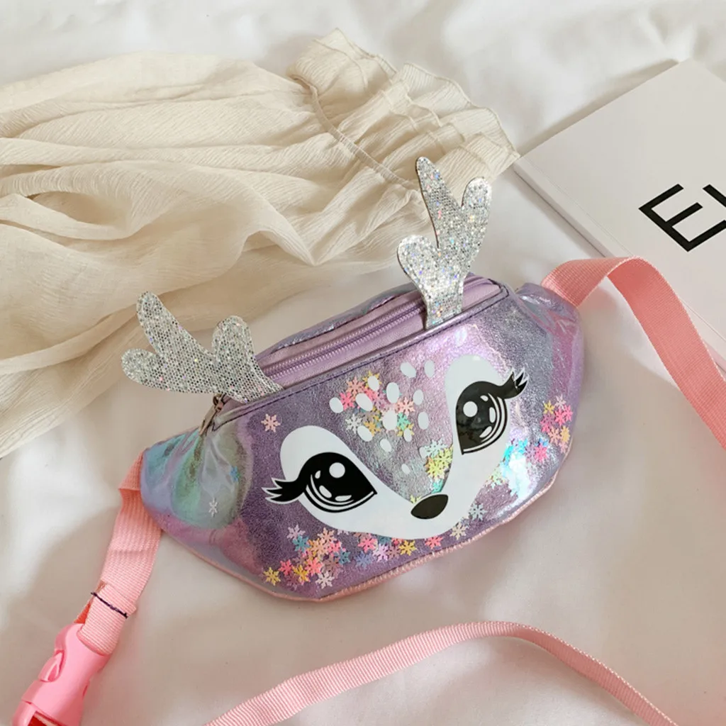 Поясная сумка с 3D принтом в виде оленя для девочек модная Женская поясная