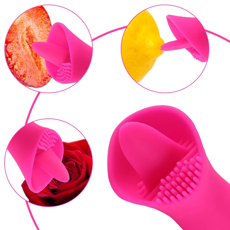 8 режимов лизание языка вибратор точка G Стимулятор клитора Массажер Для Сосков