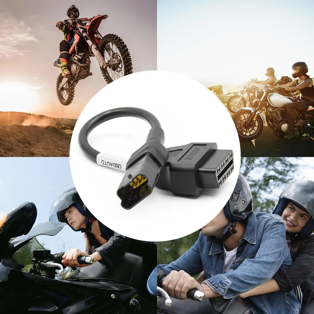 

Автомобильный 4-контактный 16-контактный OBD2 диагностический инструмент Удлинительный кабель адаптер для Ducati мотоцикла 4-контактный разъем Д...