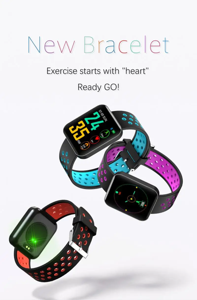 

S88 1.54 Inch Color Screen Smart Watch Blood Pressure Heart Rate Sleep Tracker Fitness Universal Compatible Smartwatch Accessory