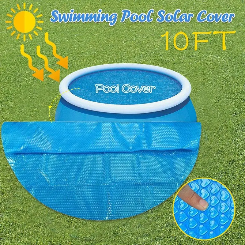 

Solar Cover, Suitable for 10 Feet Diameter, Easy Setting and Frame, Swimming Pool Circular Swimming Pool Cover,
