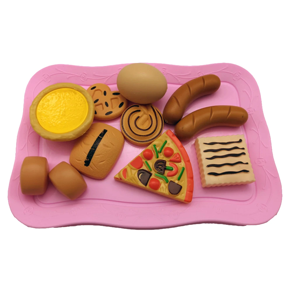 31Pcs/Set Simulation Burger Bum Takeware Model Food Kitchen Play Education Toys For Children Girls Kids prepare breakfast gifts | Игрушки и