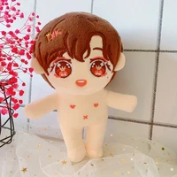 20cm cai xukun plush doll star cotton naked toy humanoid dolls clothes accessories