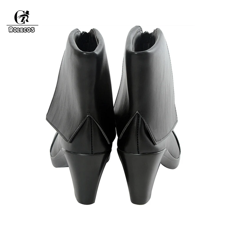 Rolecos аниме steins Gate макисэ курису Косплэй черная обувь сапоги Для женщин туфли на