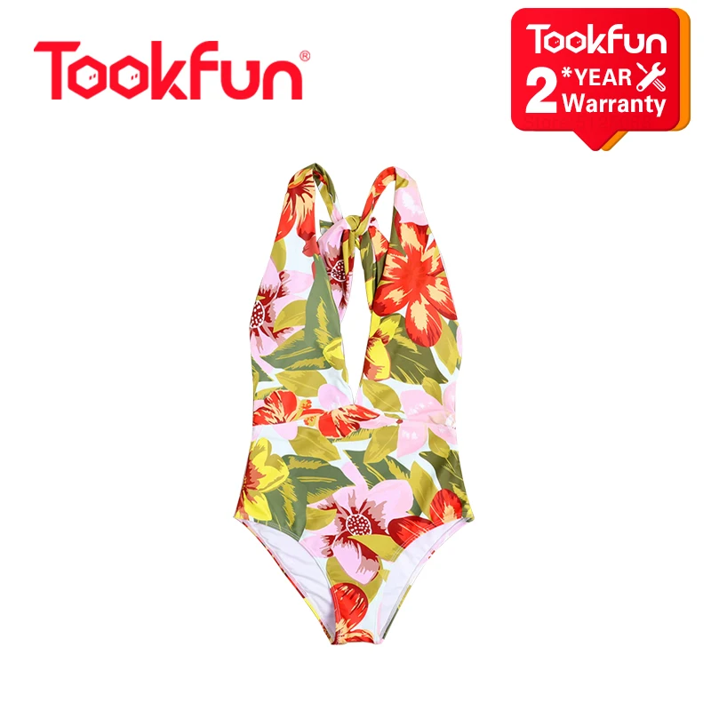 Новейший сексуальный цельный женский купальник xiaomi с глубоким V образным вырезом