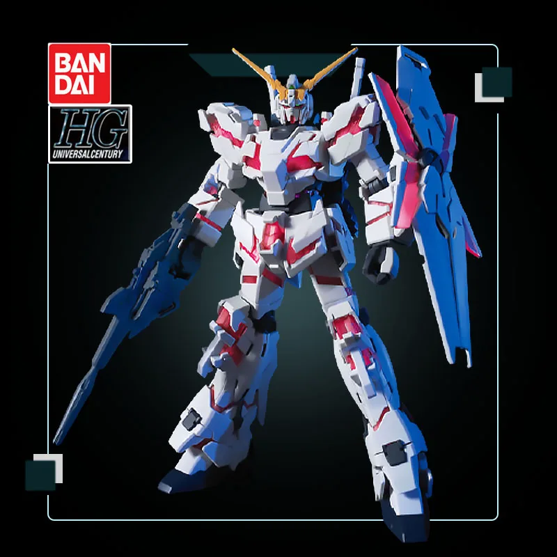 

Bandai Gundam Anime Action Figures Assembly Model 1/144 HGUC 100 UNICORN GUNDAM Unicorn Destroy Mode Ornaments Decoration
