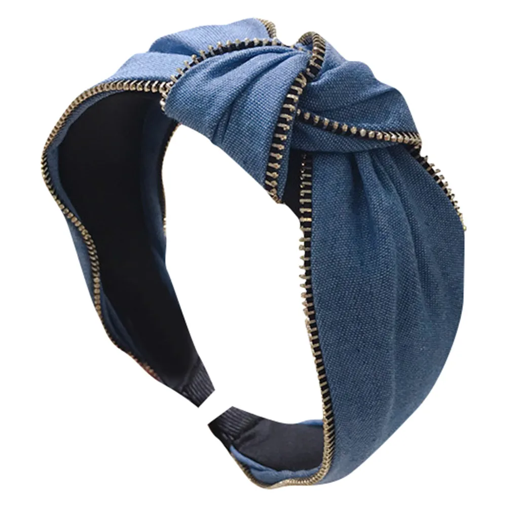 Женский аксессуар для волос на молнии ковбойский ободок с узлом Модный