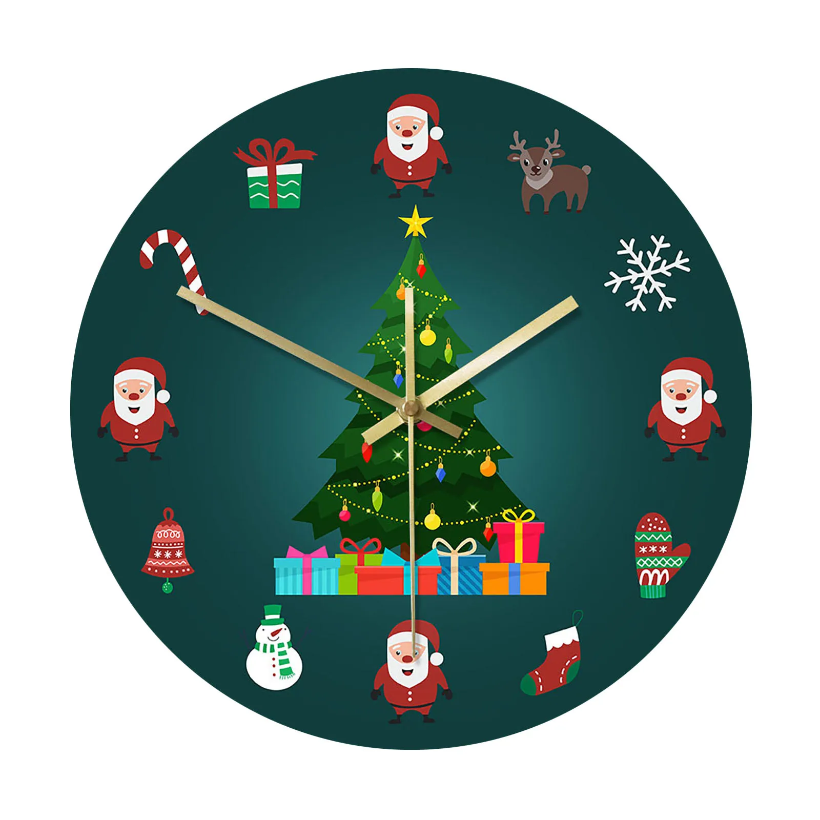 Светящиеся Настенные часы круглые бесшумные кухонные настенные с ночным