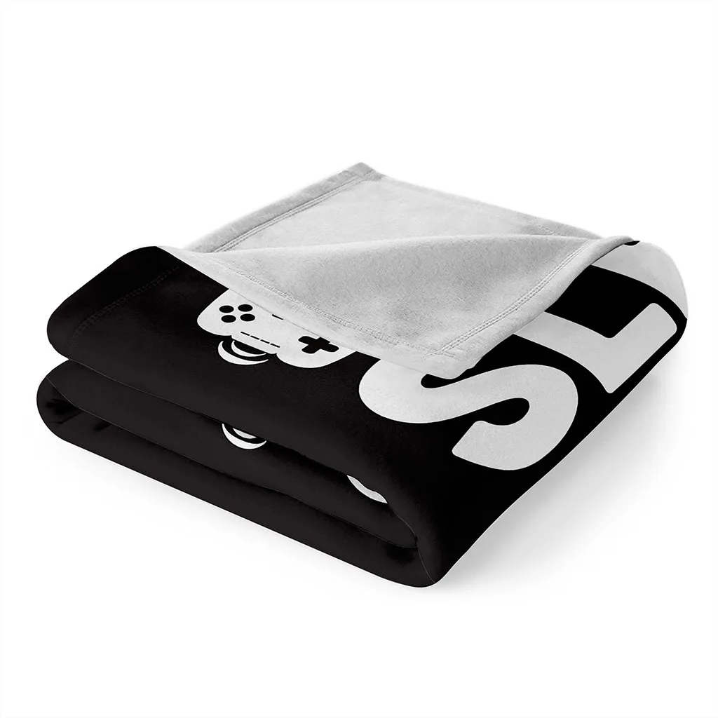 Eat Sleep Game Repeat Pad Control Printed Blanket Mat Bedspread Soft Fleece Throw Sofa Winter Cosplay | Дом и сад