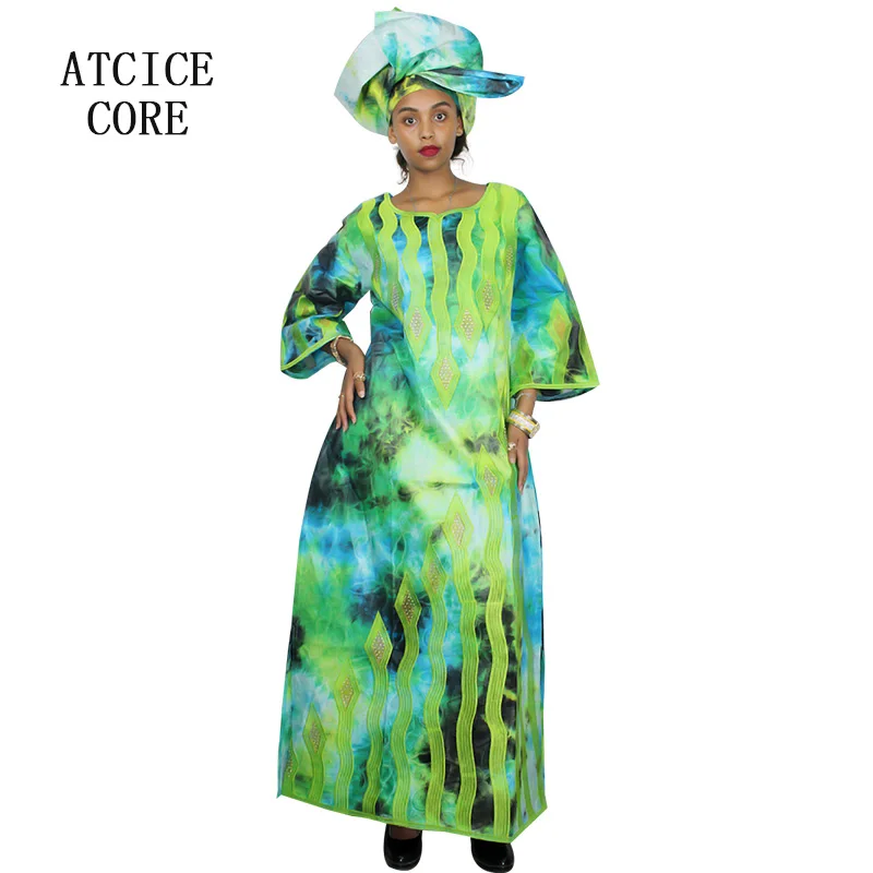 Африканский базин богатая вышивка Дашики африканская одежда 100% хлопок