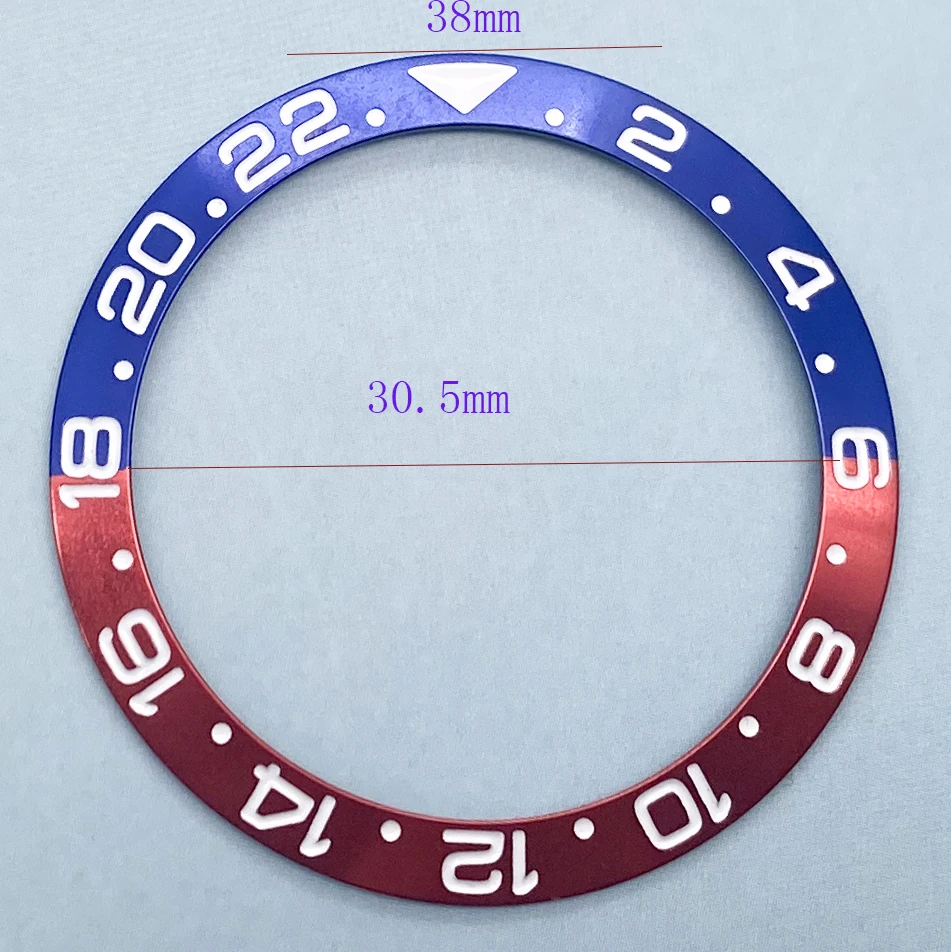 

GMT ring ceramic ring insert ring suitable for 40mm case watch accessories outer diameter 38mm