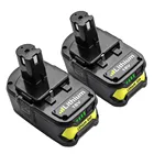 Литий-ионный аккумулятор BATTOOL для Ryobi RB18L50 ONE +, 2 упаковки, 18 в, 4000 мАч, литий-ионный аккумулятор P108, RB18L40, RB18L25, RB18L15, P107, P12