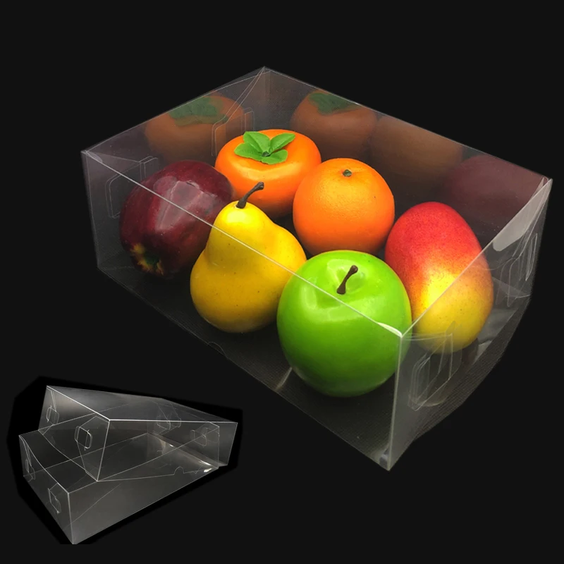 ПВХ прозрачная подарочная коробка дисплей Верхняя Нижняя крышка плоская