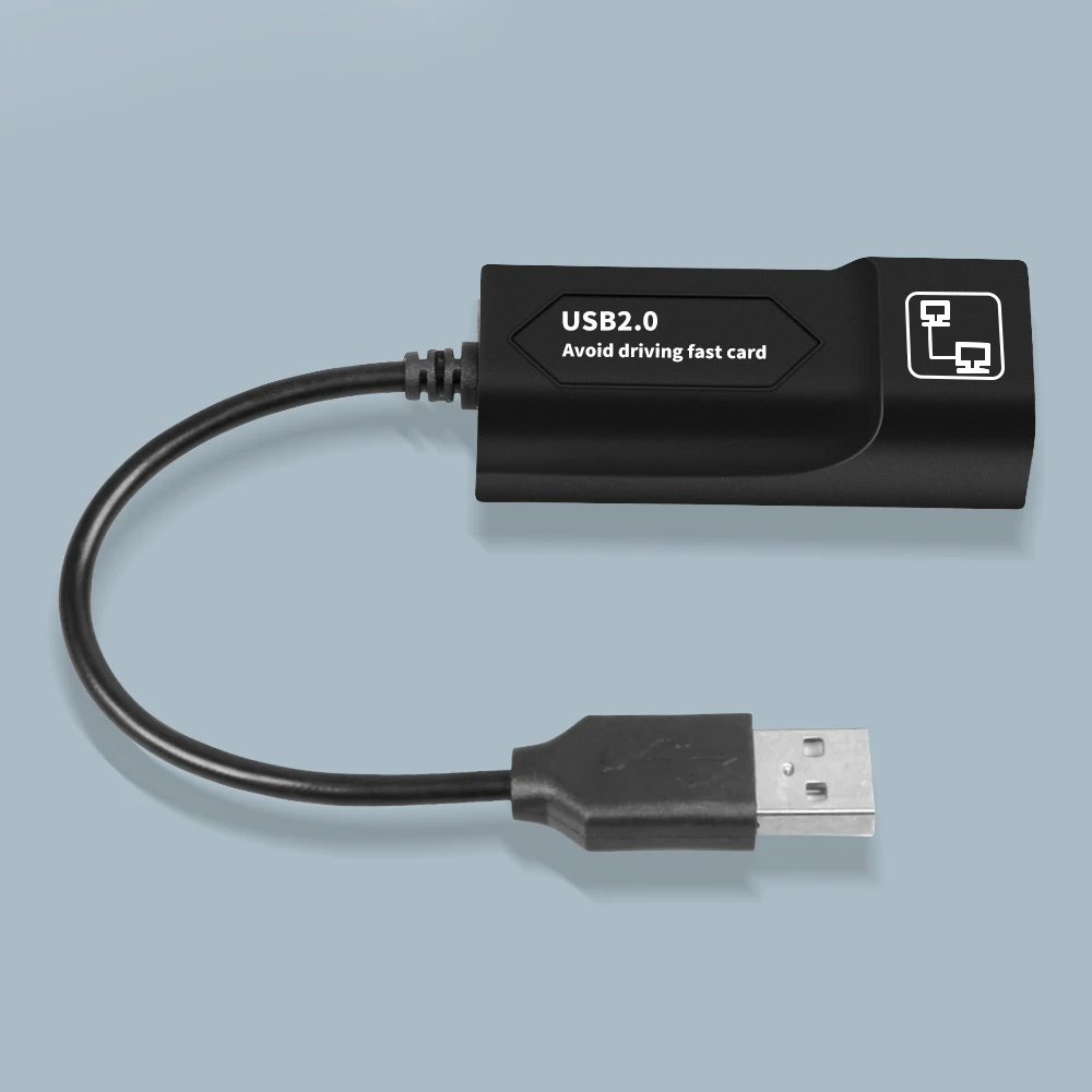 100 Мбит/с USB 2 0 проводной к Rj45 Lan Ethernet адаптер сетевая карта для ПК Windows 10 MAC ноутбука