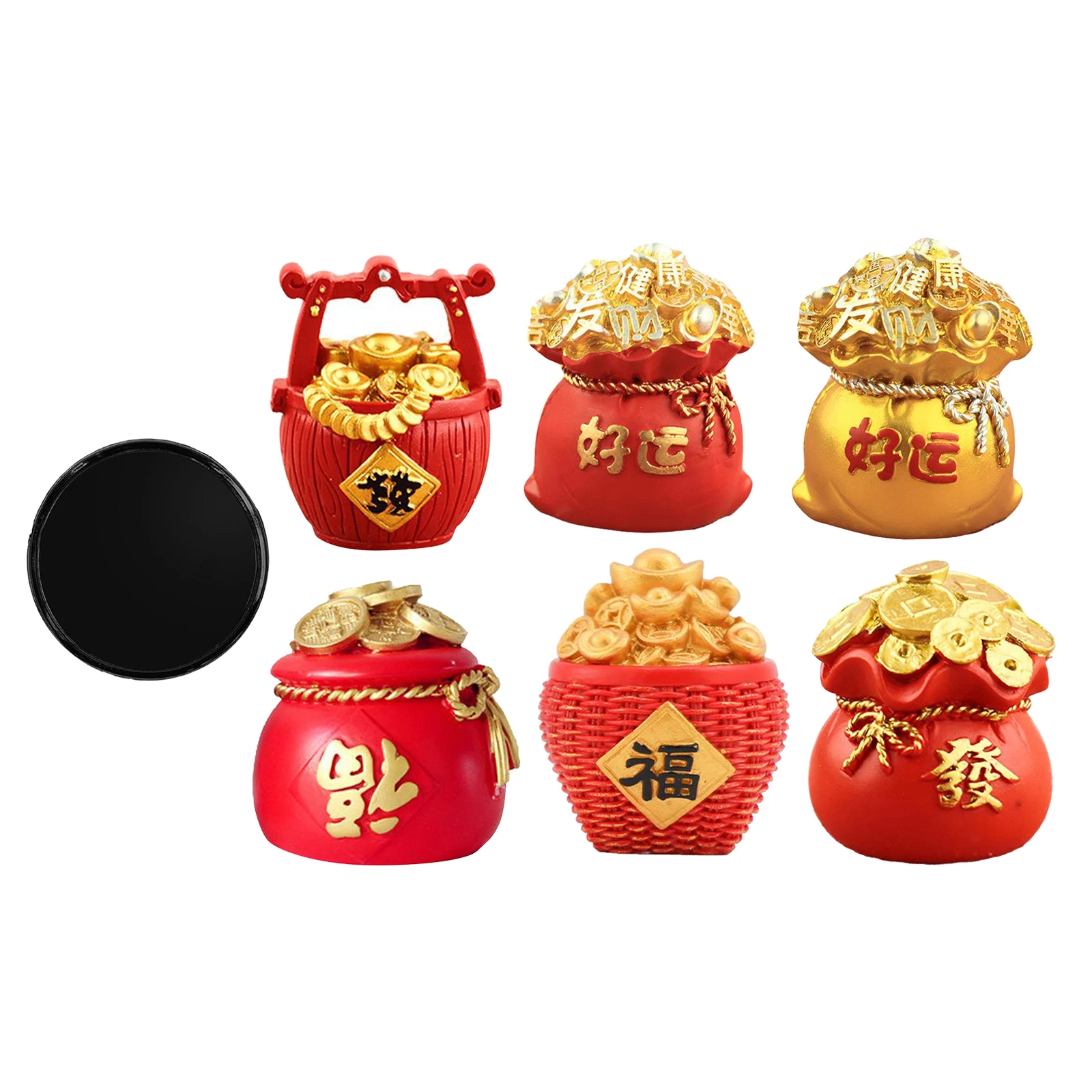 

Lucky Wealth Money Bag Traditional Chinese Feng Shui Figurine Ornament Atrracting Good Luck Wealth
