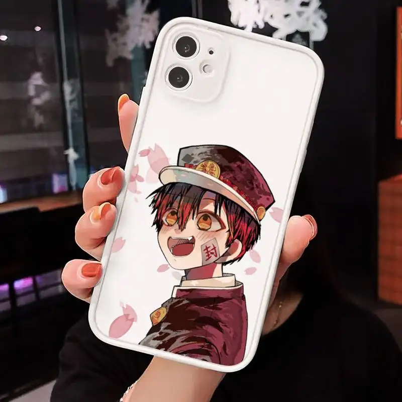 

Ground-bound boy Hanako-kun Phone Cases matte transparent For iphone 7 8 11 12 plus mini x xs xr pro max luxury brand cover