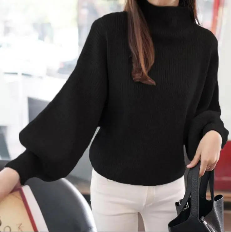

2020 New Women's Coarse Wool Sweater Warm Spring Autumn Winter Casual Sleeved Pullover
