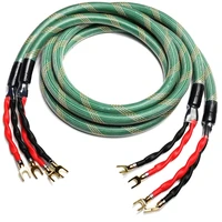 mcintosh speaker cable 4n silver plated copper bi wire spade to banana hifi audio line
