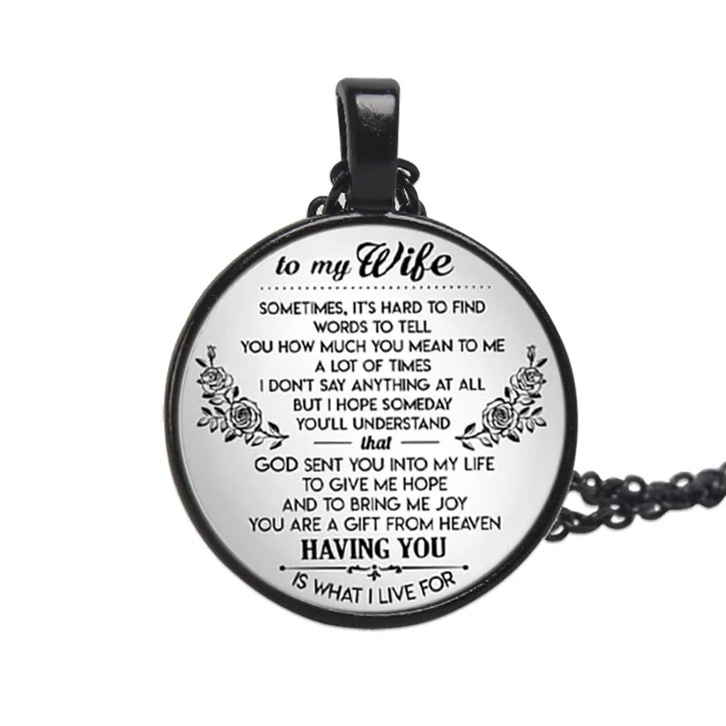 Домашние аксессуары для моей жены модное подвесное ожерелье брелок подарок