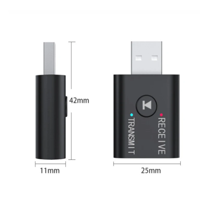 

2 In1 USB Wireless Bluetooth Adapter 5.0 Transmiter Bluetooth for Computer TV Laptop Speaker Headset Adapter Bluetooth Receiver