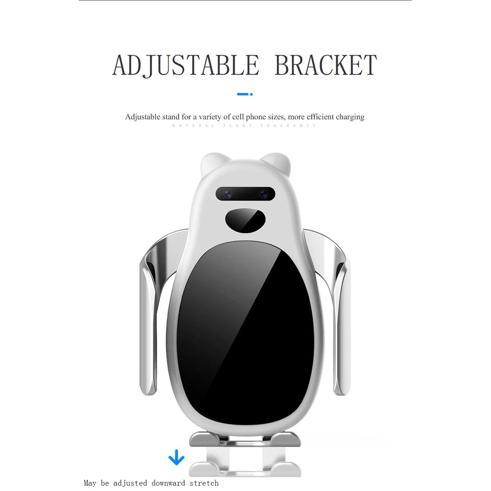 

Automatic Clamping Fast Charging Car Phone Holder For Iphone 12 11 8 For Samsung Mobile Phone 15w Wireless Car Charger Popsocket