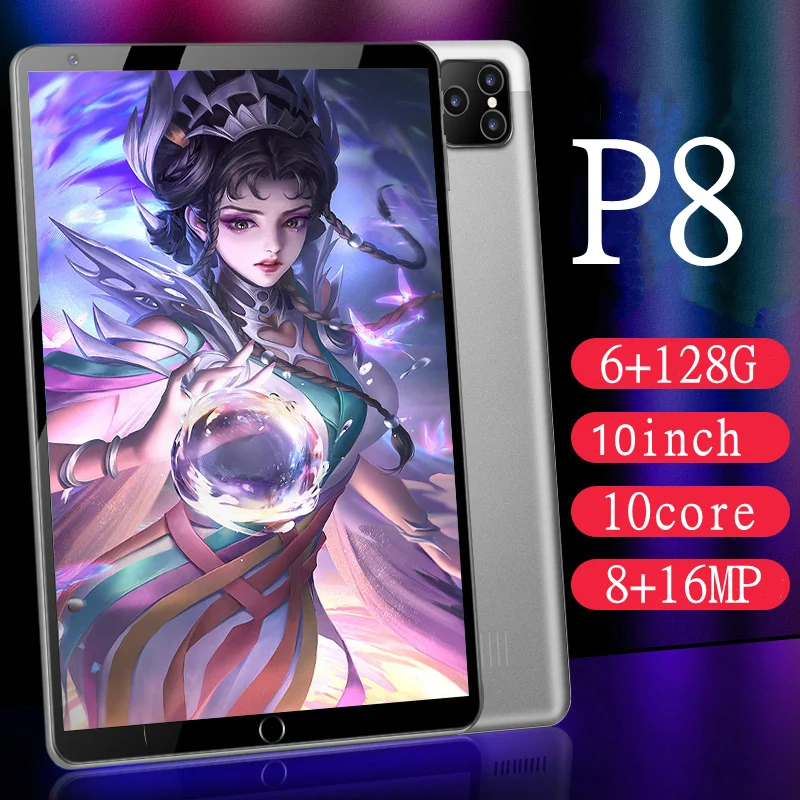 P8 игровой планшет 6 ГБ ОЗУ + 128 Гб ПЗУ 10 дюймов цифровые планшеты MT6797 ядерный osu Wifi