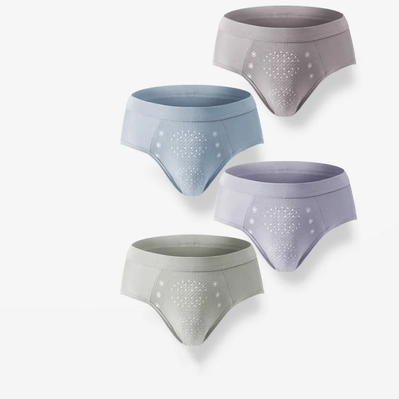

New Pure Color Comfortable Breathable Thin Modal Briefs Men Mid Waist Plus Size High Elasticity Quality Simple Male UnderwearB19