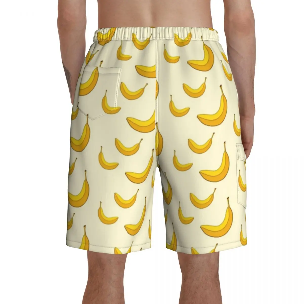 

Banana Board Shorts Funny Bathing Swimming Trunks Polyester Men Swim Trunks