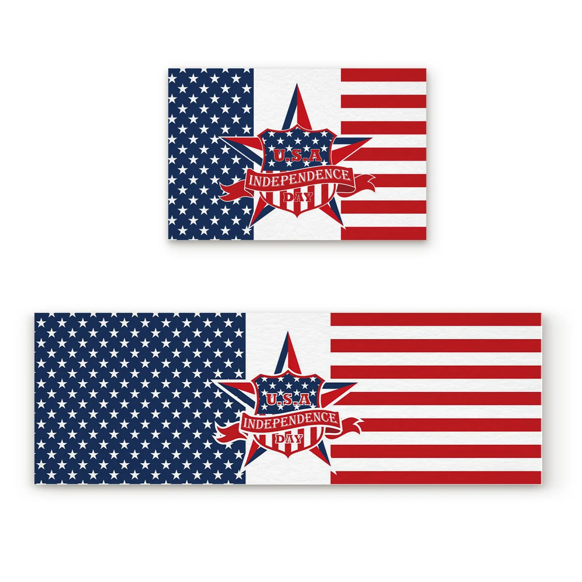Stars And Stripes 2 Piece Mat For Kitchen Under A Pet Water Food Bowl Boot Shoes Scraper Bath Shower Tub Accessory Sets Floor | Дом и сад