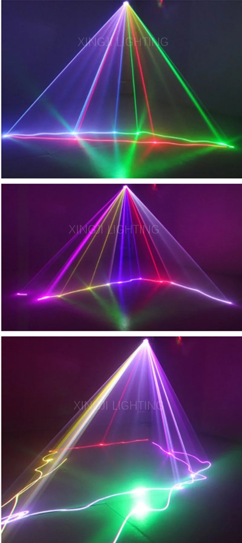 Профессиональный DJ лазерный показ полноцветный RGB узоры линии проектор сценический эффект освещение для дискотеки рождественские вечерние 1 голова лазер