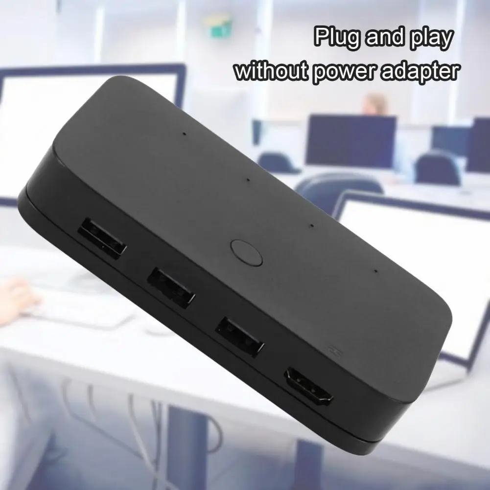 

KVM-межсетевой, 4 порта USB, HDMI, 30 Гц