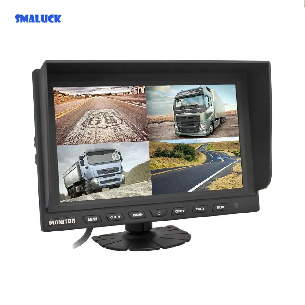 SMALUCK 9 &quotСплит Quad дисплей цветной монитор заднего вида Автомобильный для
