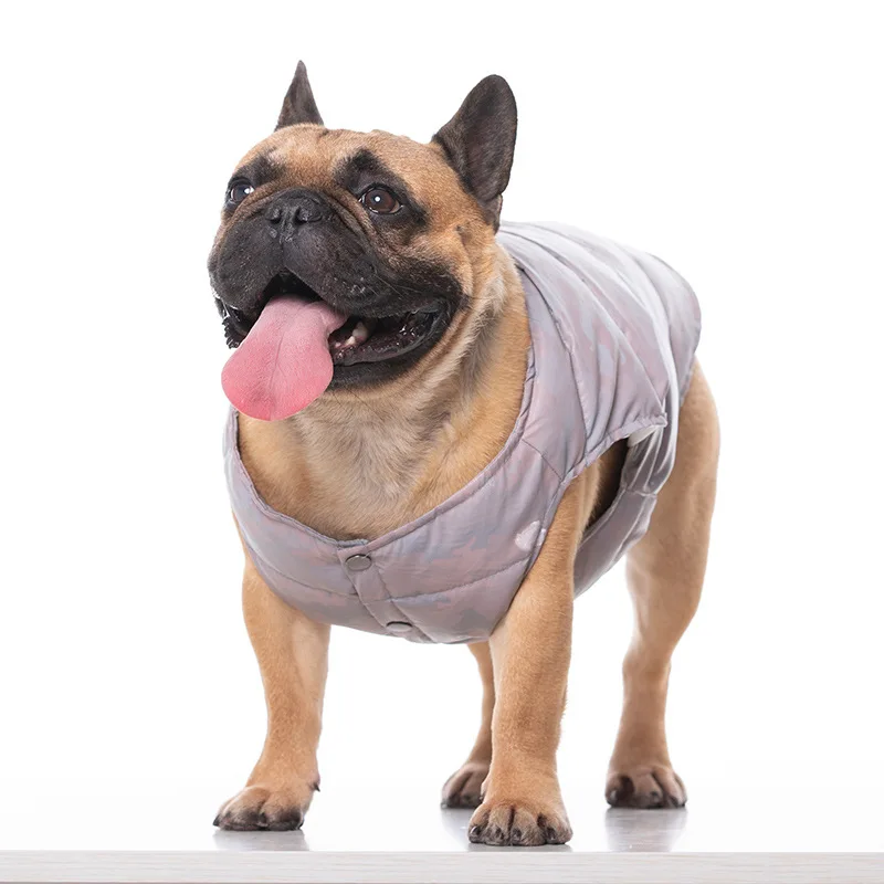 Светоотражающая светящаяся Одежда для собак индукционный свет зимний теплый