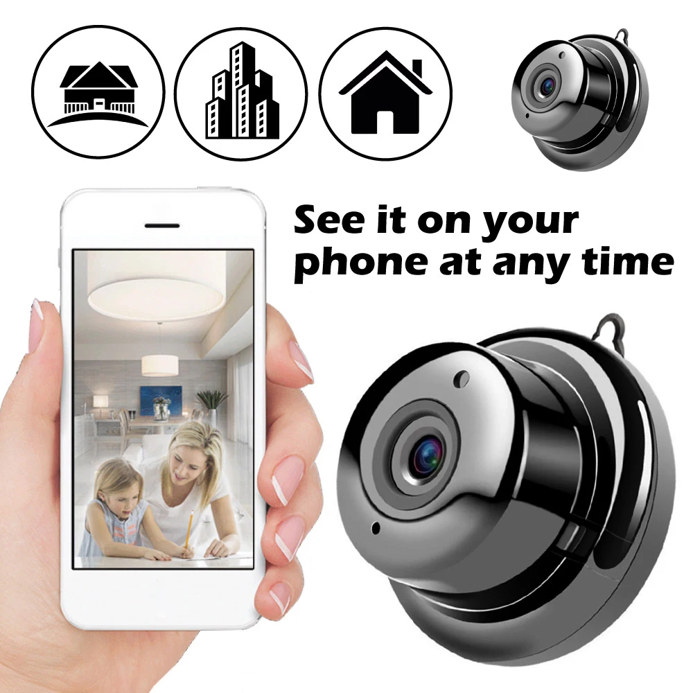 

Wireless Mini WIFI 1080P HD IP Camera Baby Monitor Motion Detection Security Remote Control Surveillance Night Vision Camera