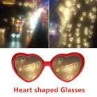 Женские солнцезащитные очки в форме сердца, цвет в ассортименте